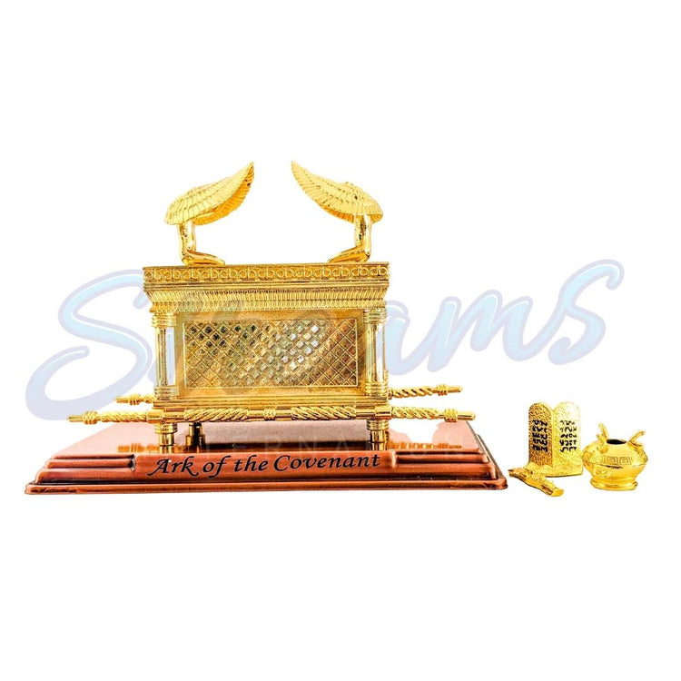 LARGE - The Golden Ark of Covenant on copper base